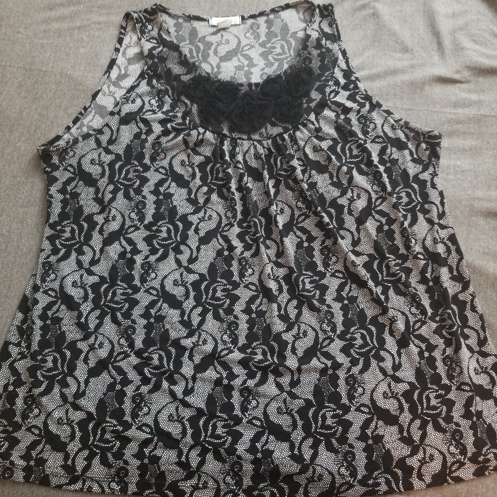 Plus size tank top blouse